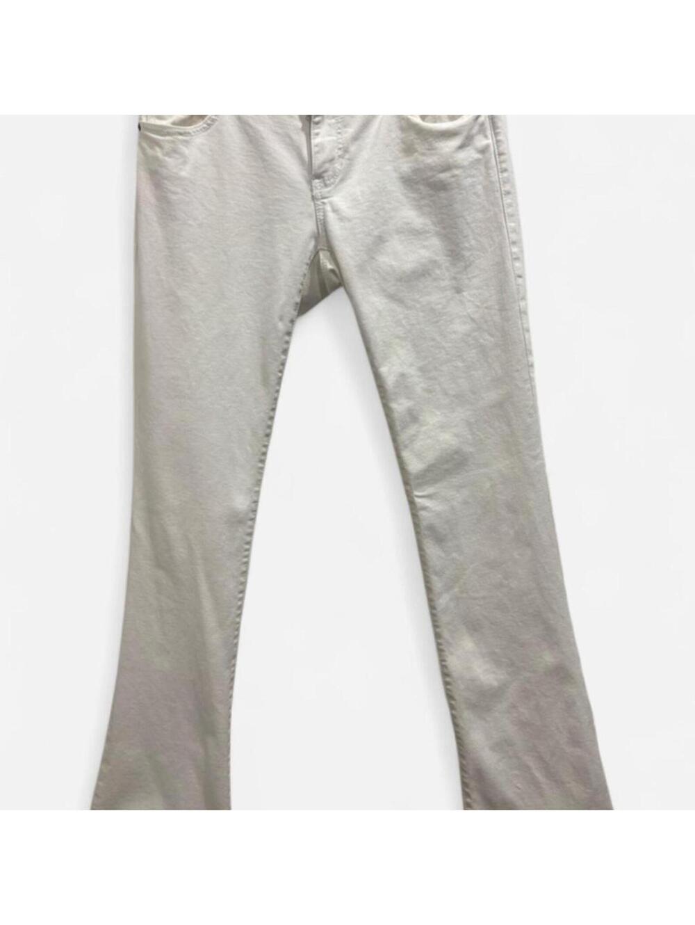 CAbi White Straight Leg Jeans